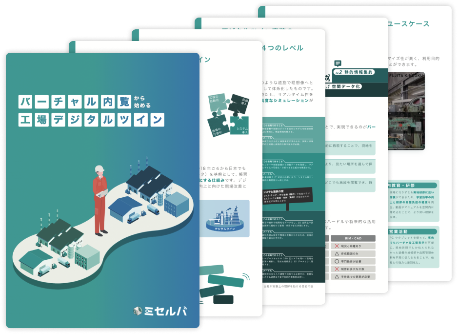 バーチャル内覧から始める工場デジタルツインイメージ画像